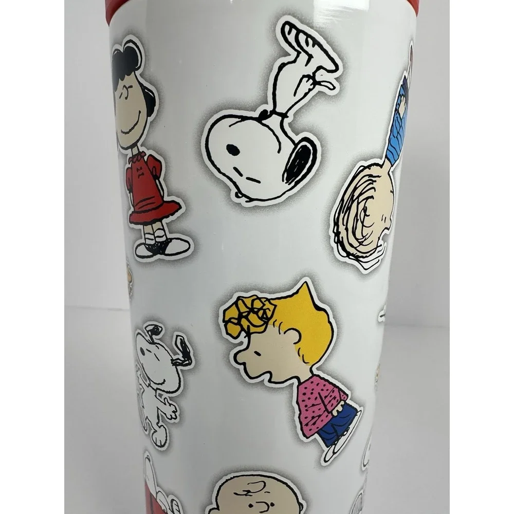 Peanuts Snoopy Charlie Brown Stainless Steel Travel Tumbler Flip Lid